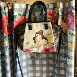 Loungefly Disney’s Beauty and the Beast floral satchel purse
